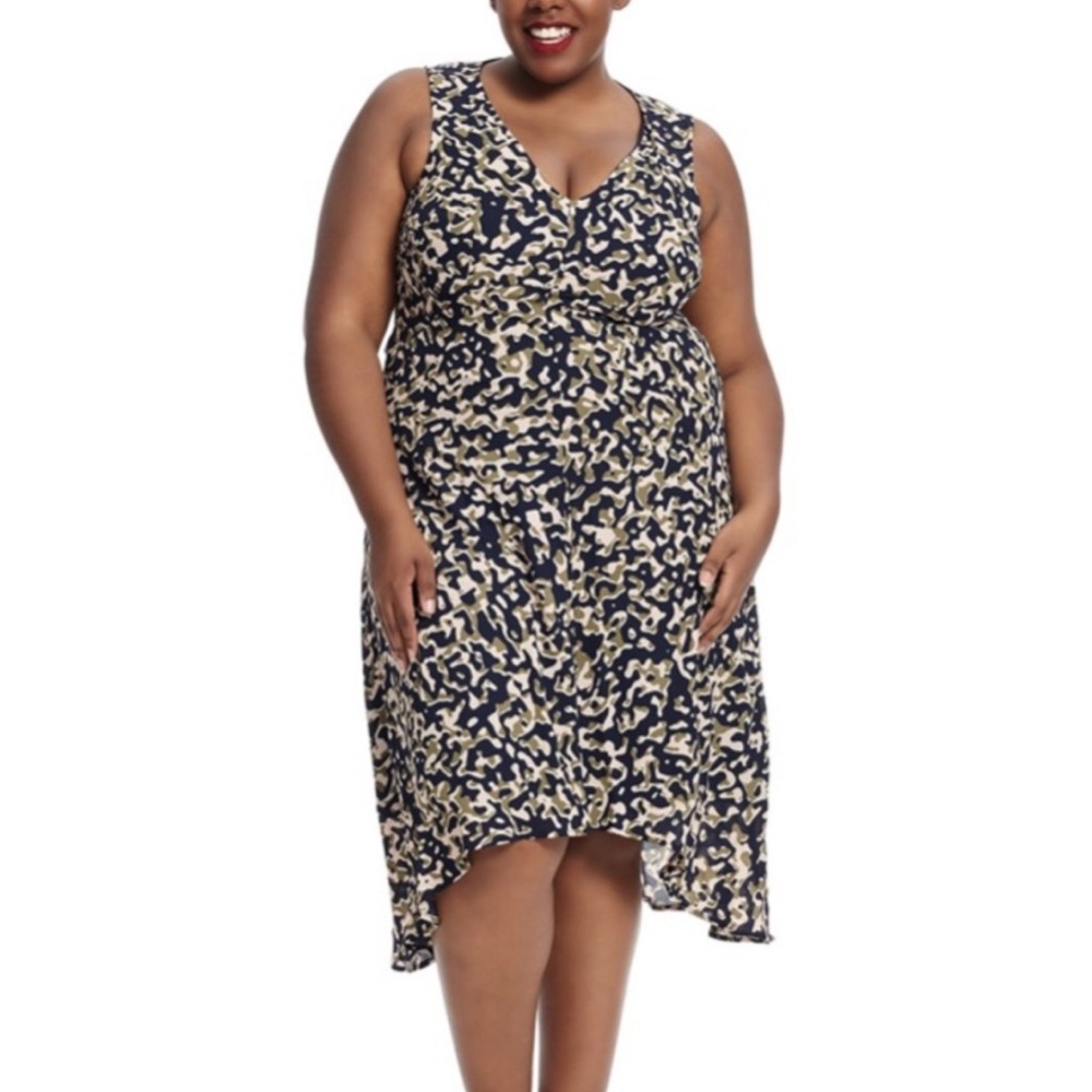 Rebel Wilson x Angels Minor Camo Hi Low Dress 24W